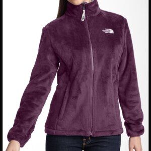 The North Face Womens Oscito Fuzzy Fleece Full Zip Jacket S Small Plum Purple